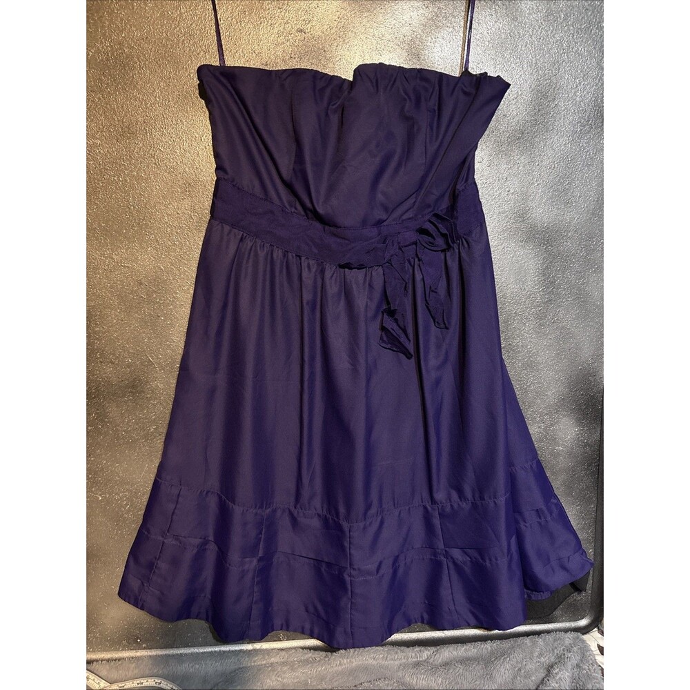 The Limited Sz 12 Purple Fit and Flare Strapless Dress Wedding Party Dance Date